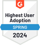 G2 Highest User Adoption Spring 2024