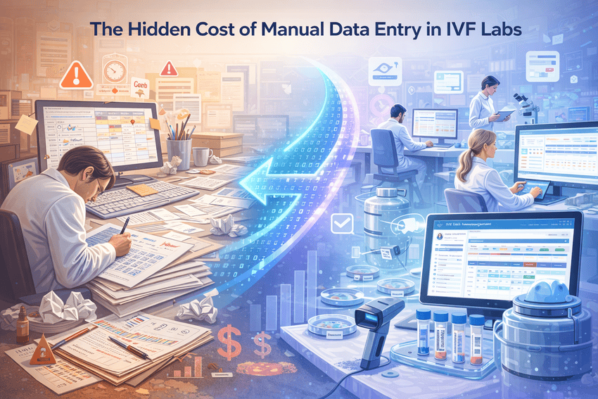 The Hidden Cost of Manual Data Entry in IVF Labs